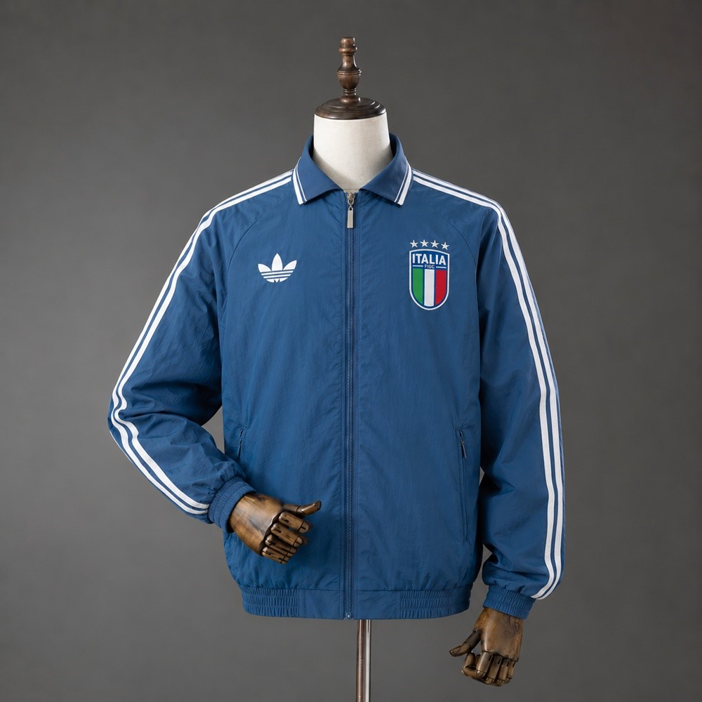 Chaqueta Italia Full-Zip 2026-2027 Azul